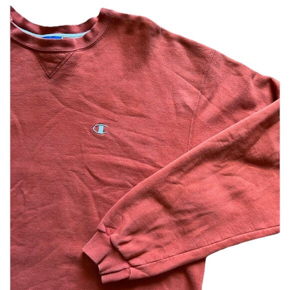 VTG 90s Champion Athletic Reverse Weave Crewneck Sweatshirt Mens Size Large Rust - Picture 4 of 10